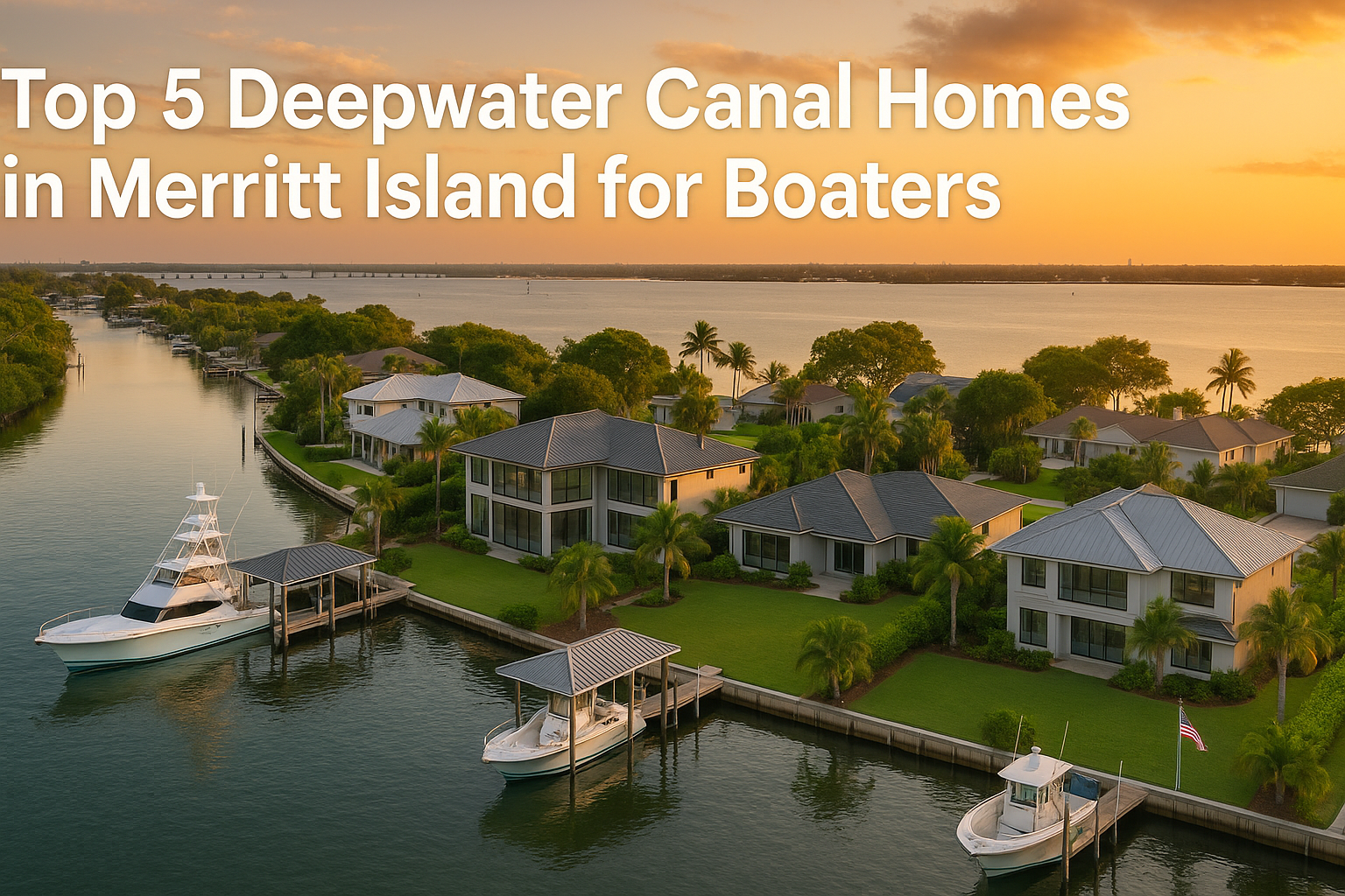 Top 5 Deepwater Canal Homes in Merritt Island for Boaters