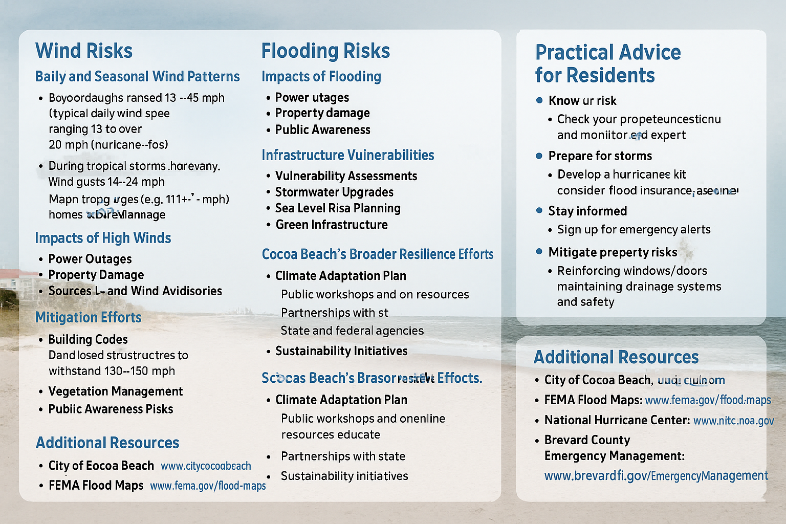 Understanding Environmental Risks and Resilience in Cocoa Beach