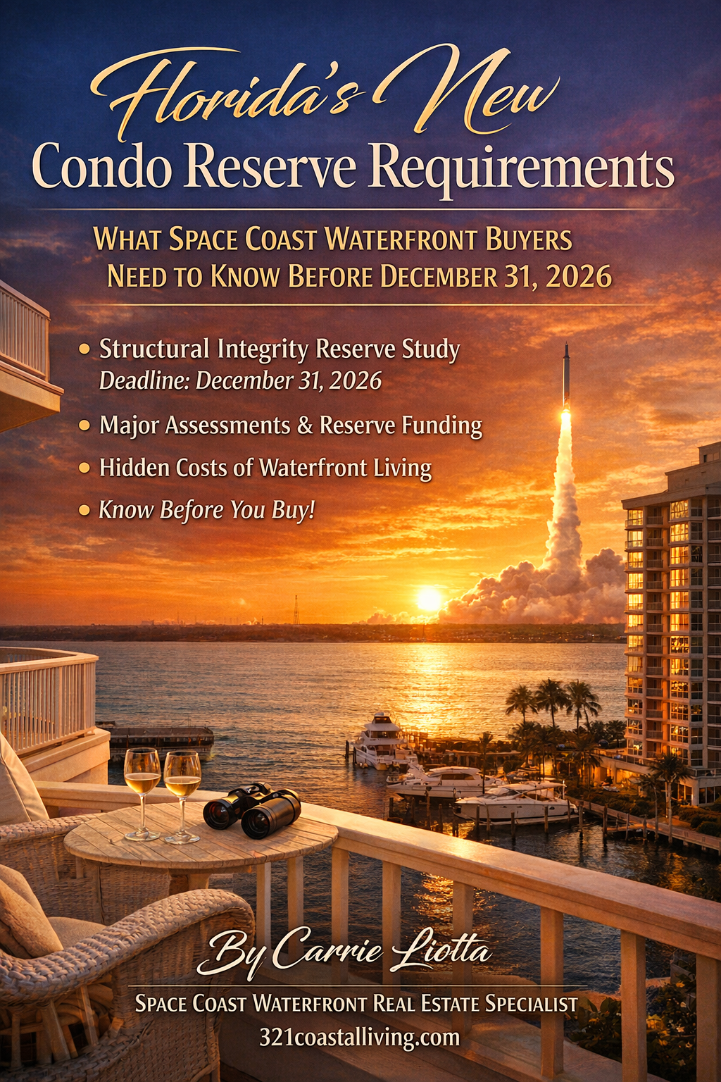Florida’s New Condo Reserve Requirements: What Space Coast Waterfront Buyers Need to Know Before December 31, 2025