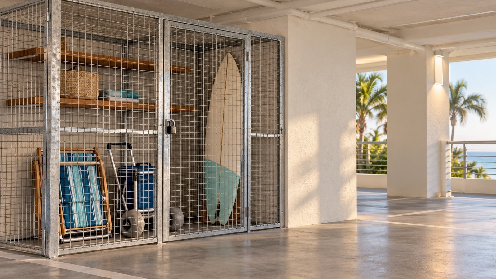 Cape Canaveral Condo Buyers: Storage Cage or Lower Monthly Fee?